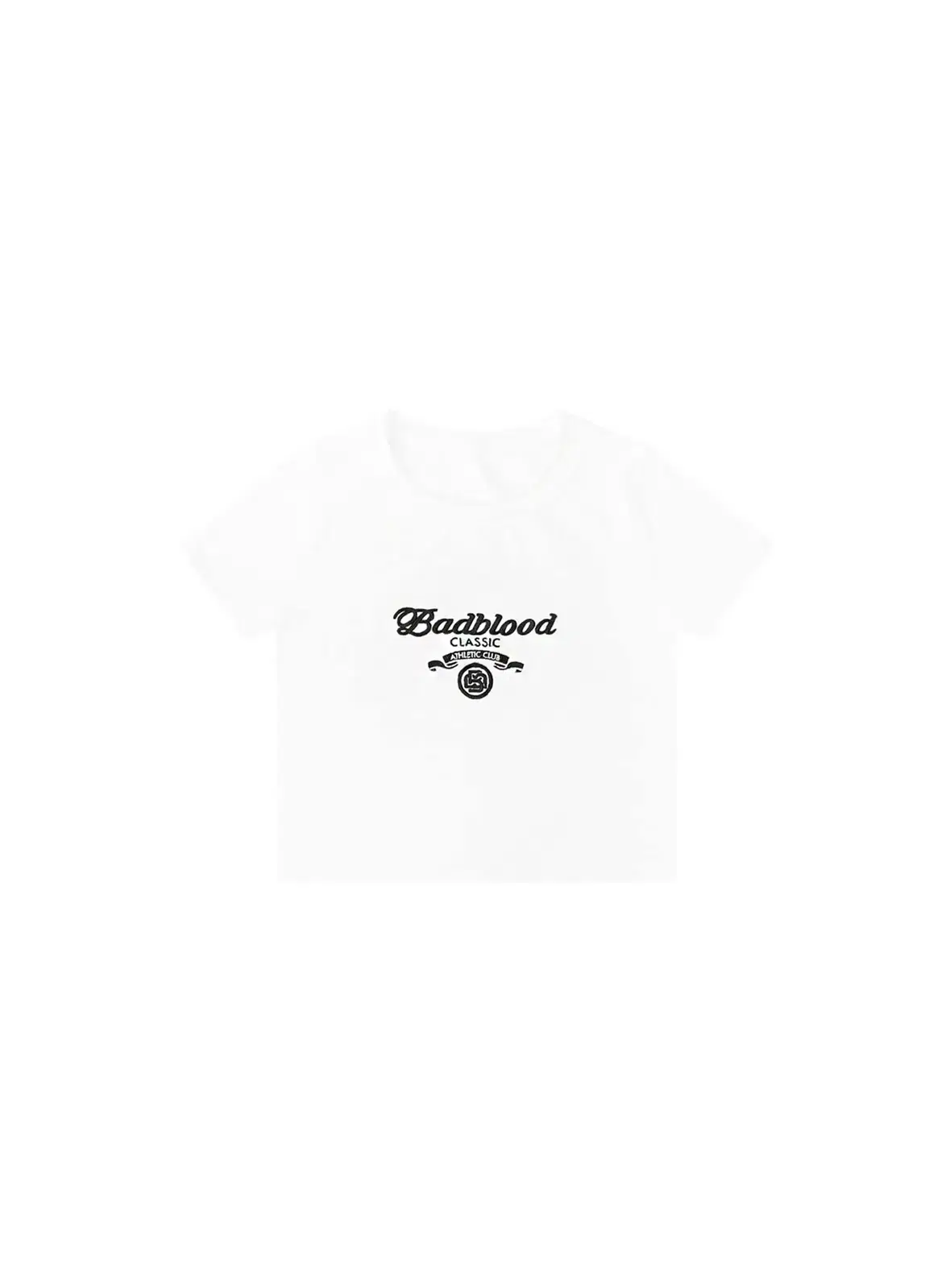 (1+1 set) Bad Blood cignature Logo Crop Baby White+Black M