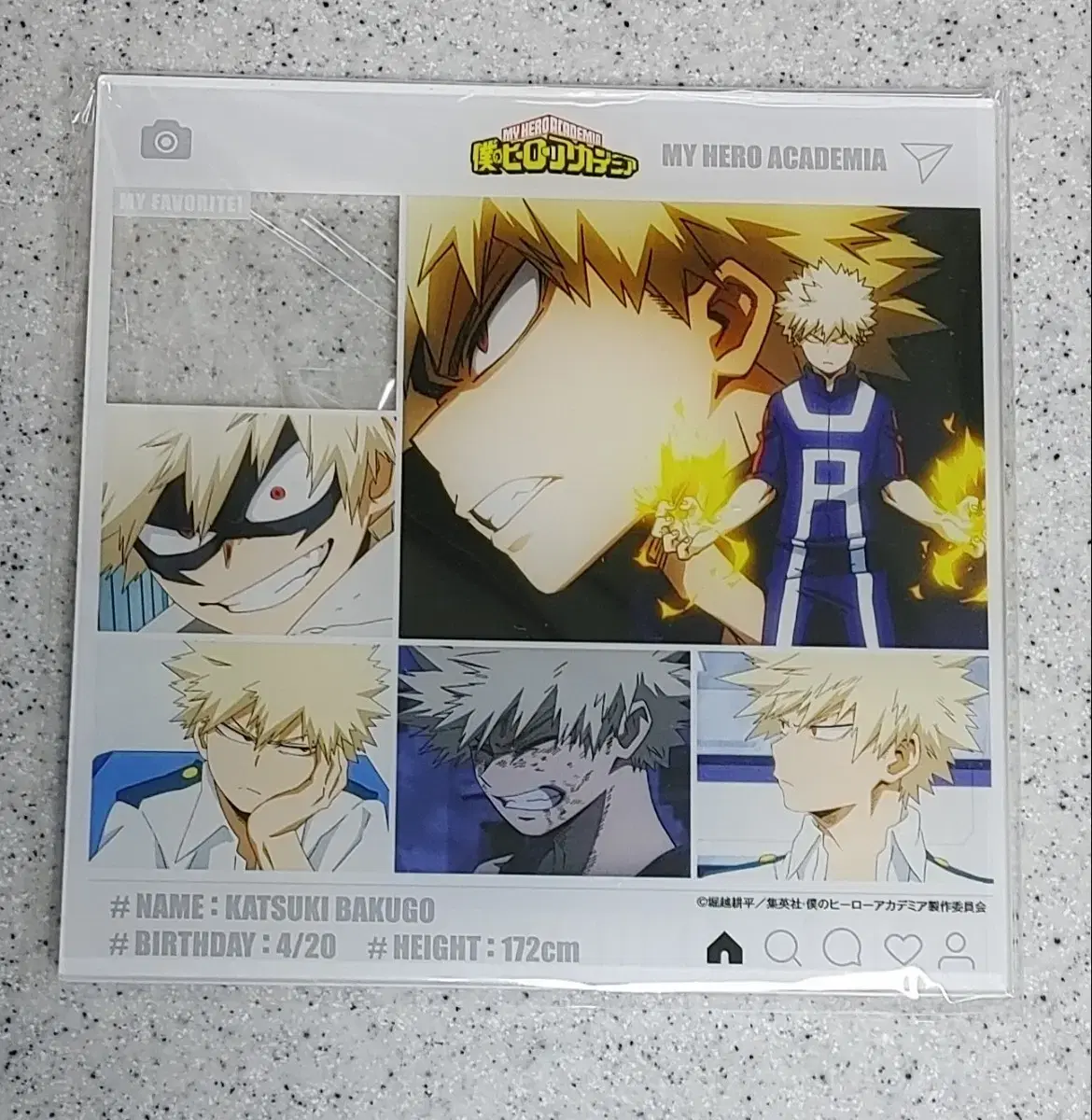 Hiroaka Katsuki Bakugo Instagram acrylic stand