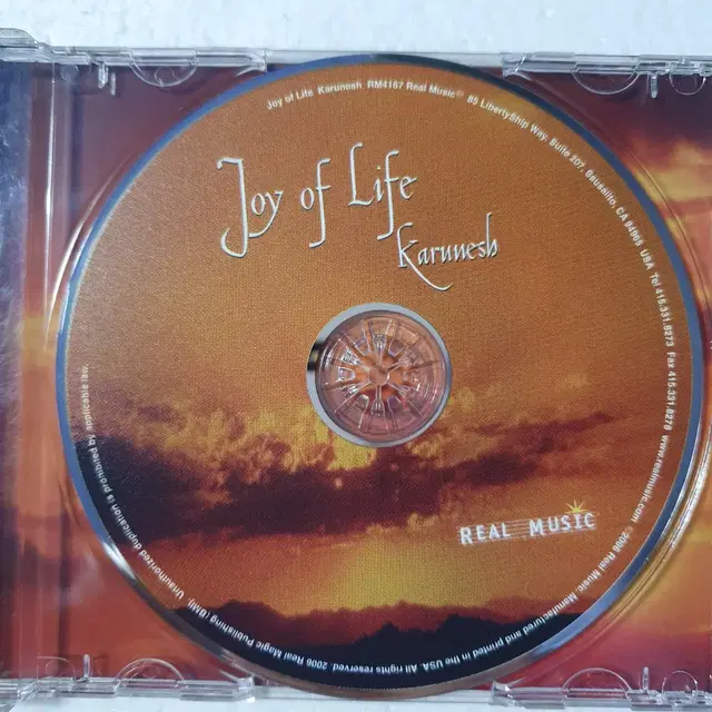 카루네쉬 Karunesh JOY OF LIFE 명상 요가 CD 중고