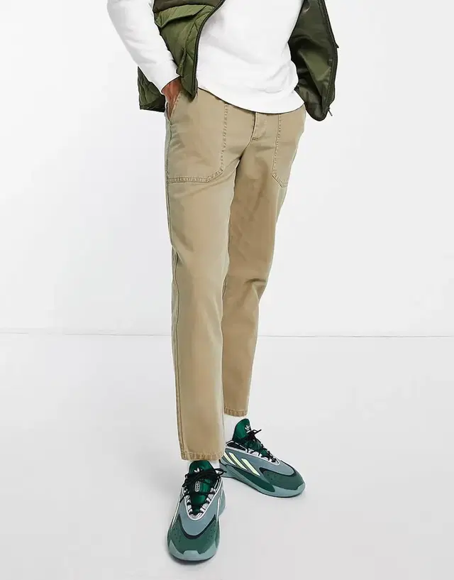 (새상품)ASOS tapered fit herringbone pants