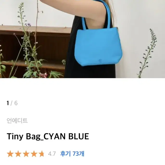 언에디트 가방 블루 Tiny Bag_CYAN BLUE