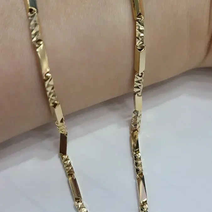 14k/18K 50cm 대나무 사이컷 목걸이