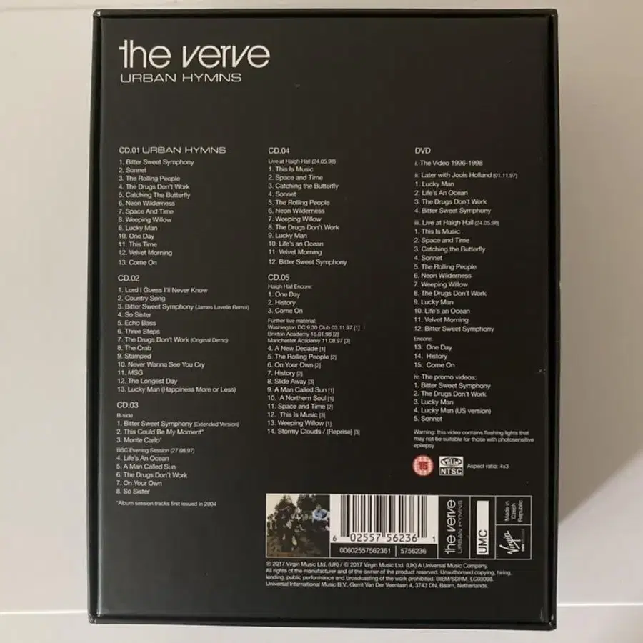 버브 Verve-Urban Hymns 20주년 수퍼딜럭스 박스셋CD