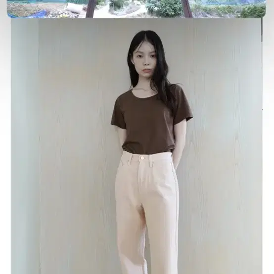 모크 mok golden tapered jean 핑크 바지 M