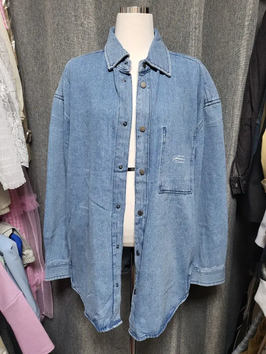 Sale/Unisex)Overfit Jeans Jacket