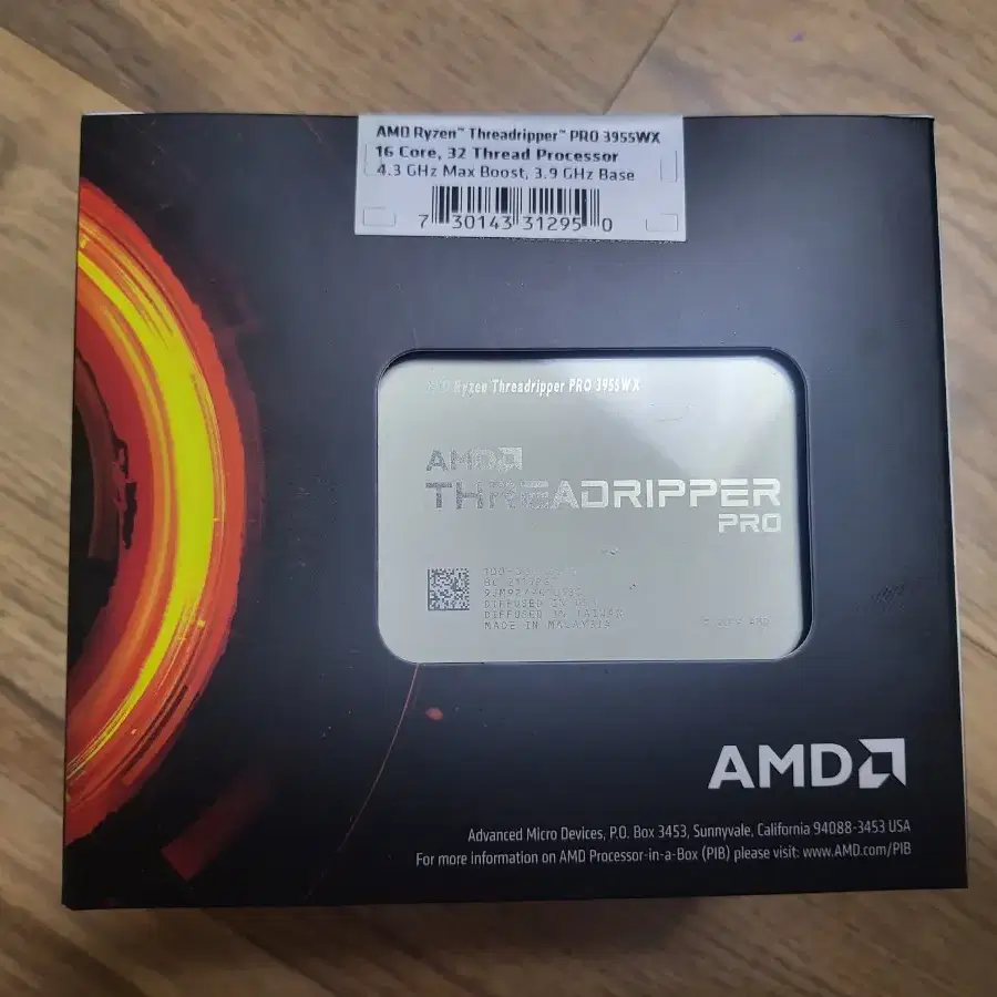 cpu amd 쓰레드리퍼pro 3955wx 새제품팝니다.