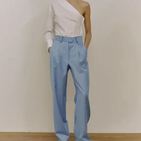 minasong 민아송 wide pin tuck pants