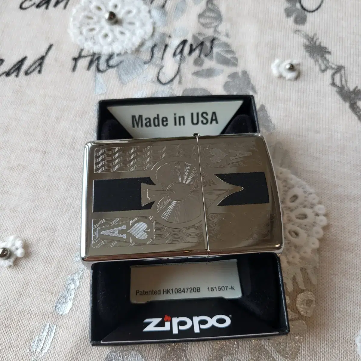 정품 24196 ZIPPO ACE 미개봉 새 지포라이터