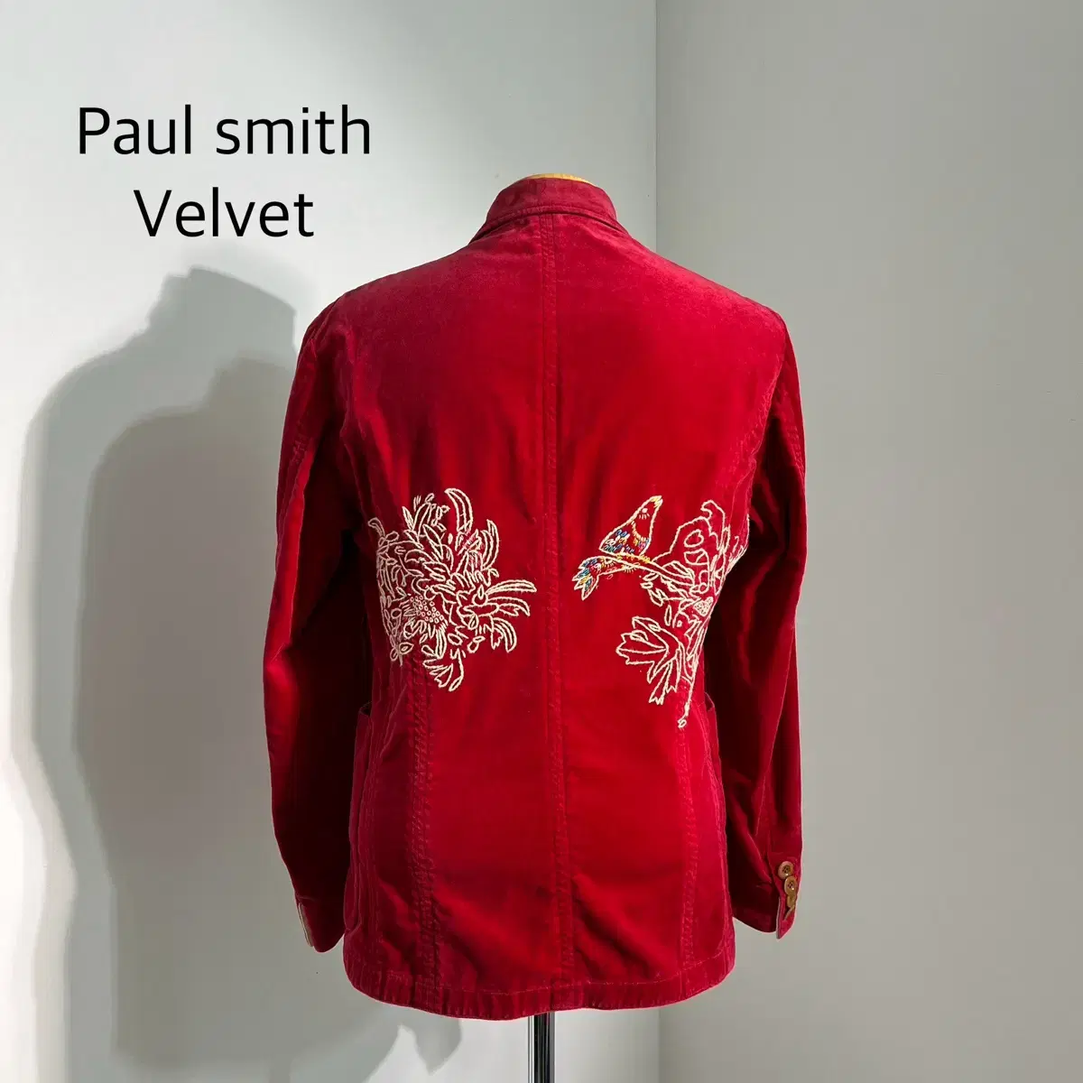 Paul smith 폴스미스 디테일 자수 마이 벨벳자켓