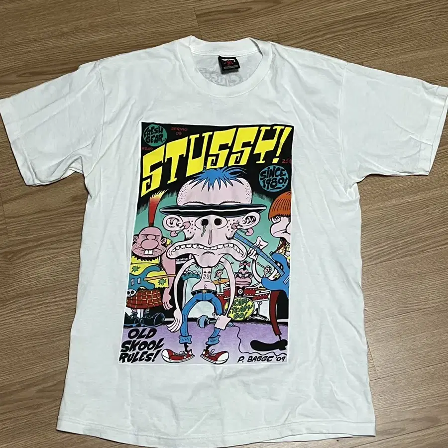 스투시 x Peter bagge 협업 티셔츠