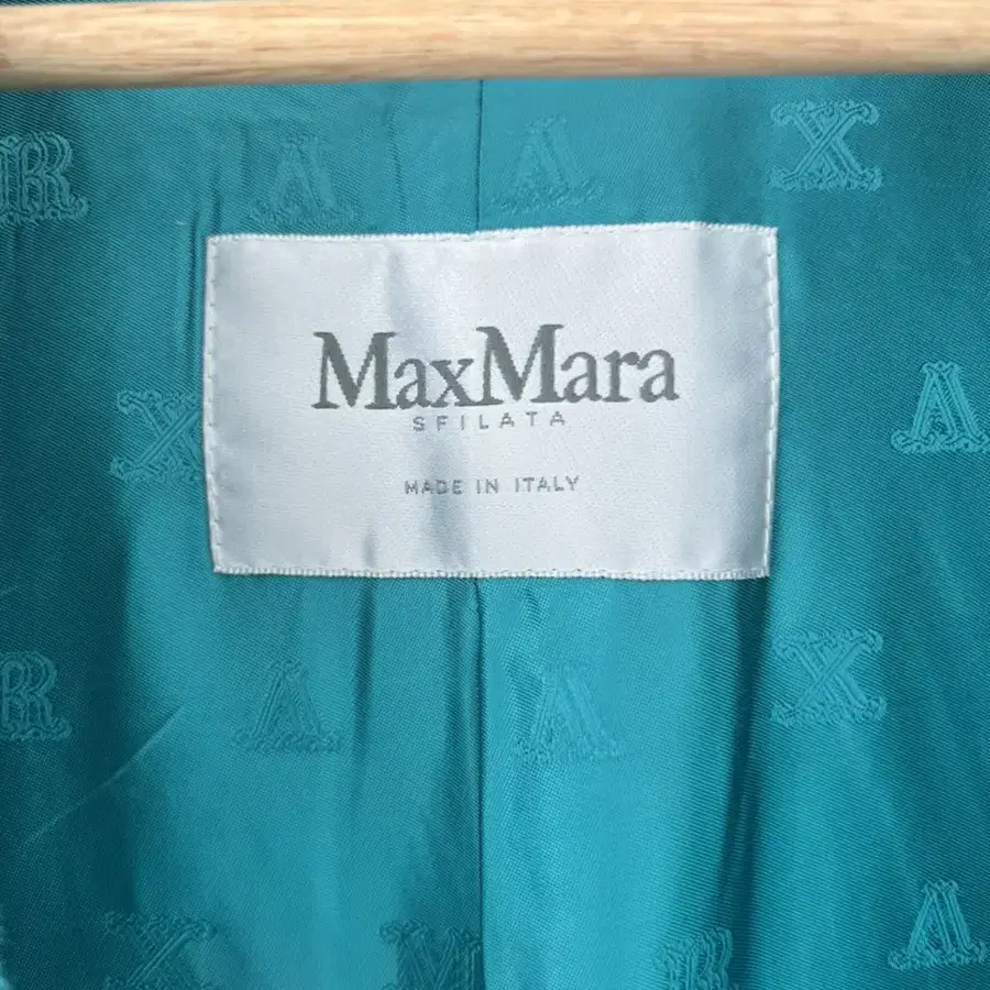 막스마라(Max Mara) 테디 아이콘 울코트 (터코이즈)