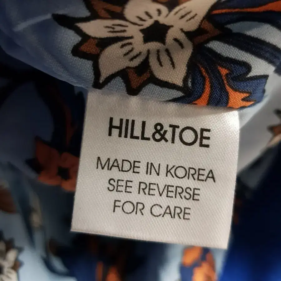 HILL&TOE 플라워 여성 블루종 프리사이즈