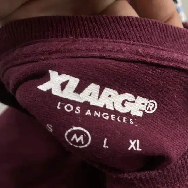 XLARGE 빈티지 엑스라지 로고 프린팅 롱 슬리브 티셔츠