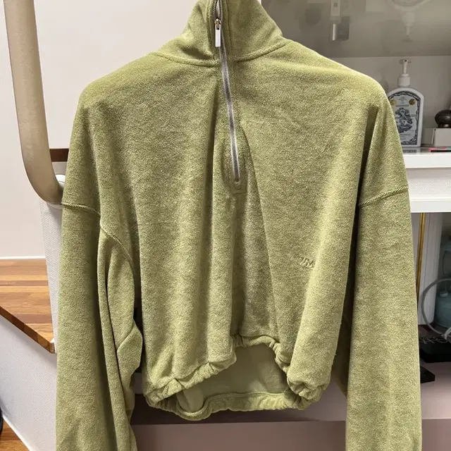 wmm 코지 테리 탑 cozy terry top olive xs