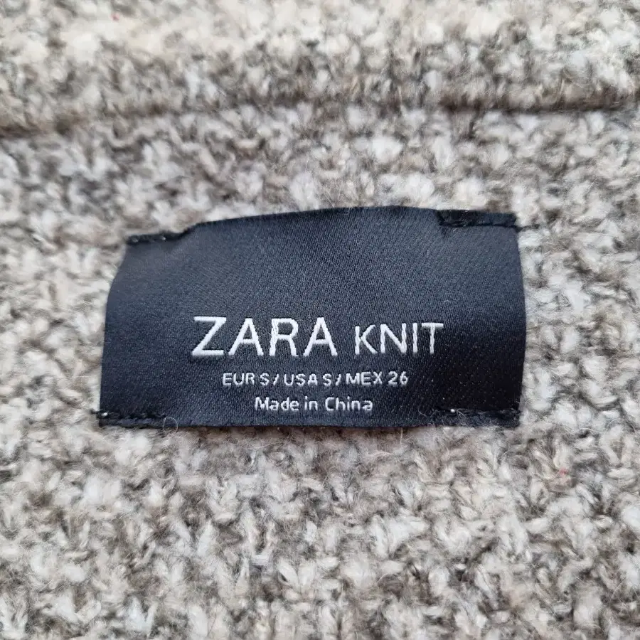 ZARA 자라__베이지 니트__코트 가디건