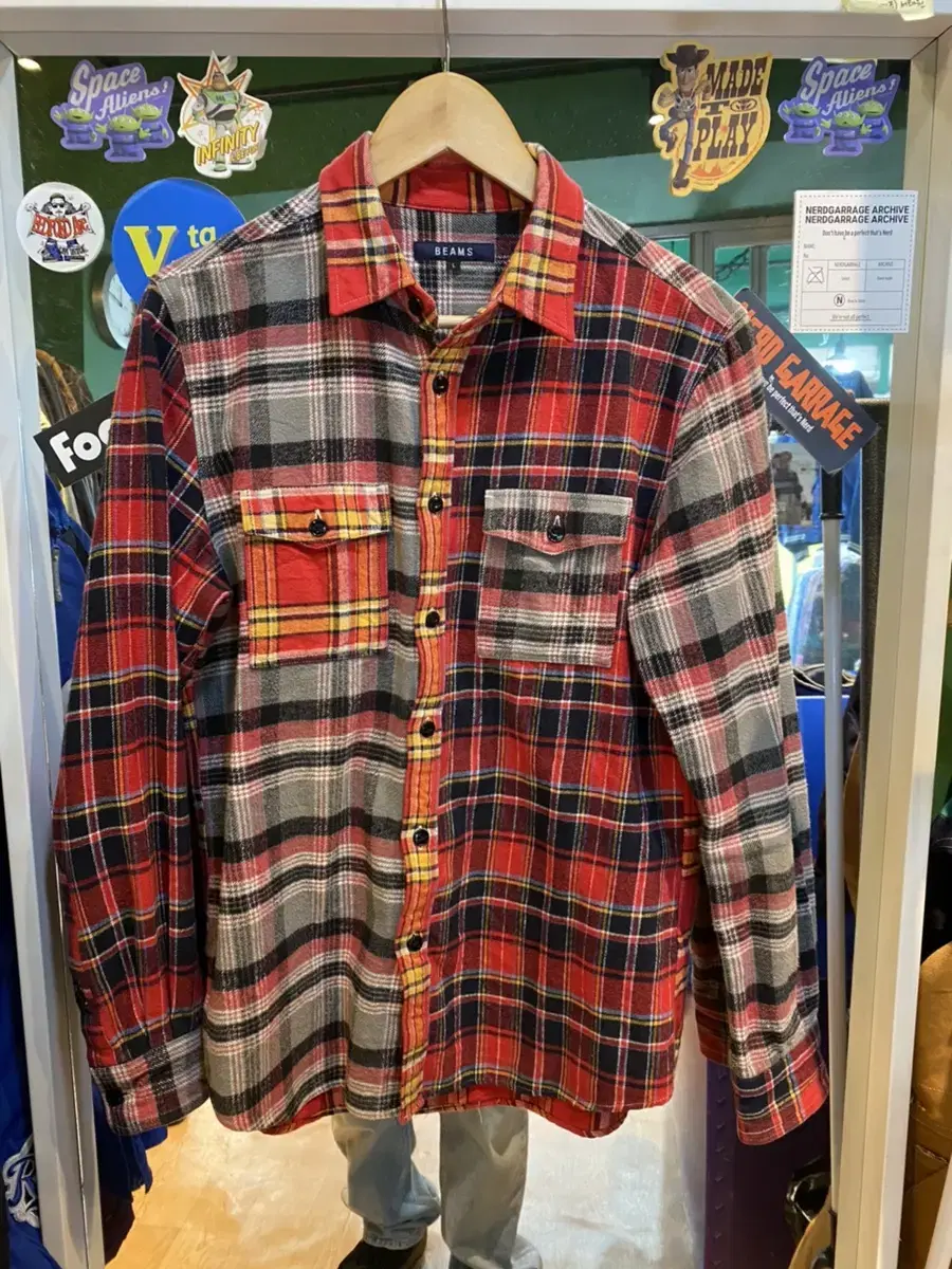 BEAMS Flannel Check Shirt