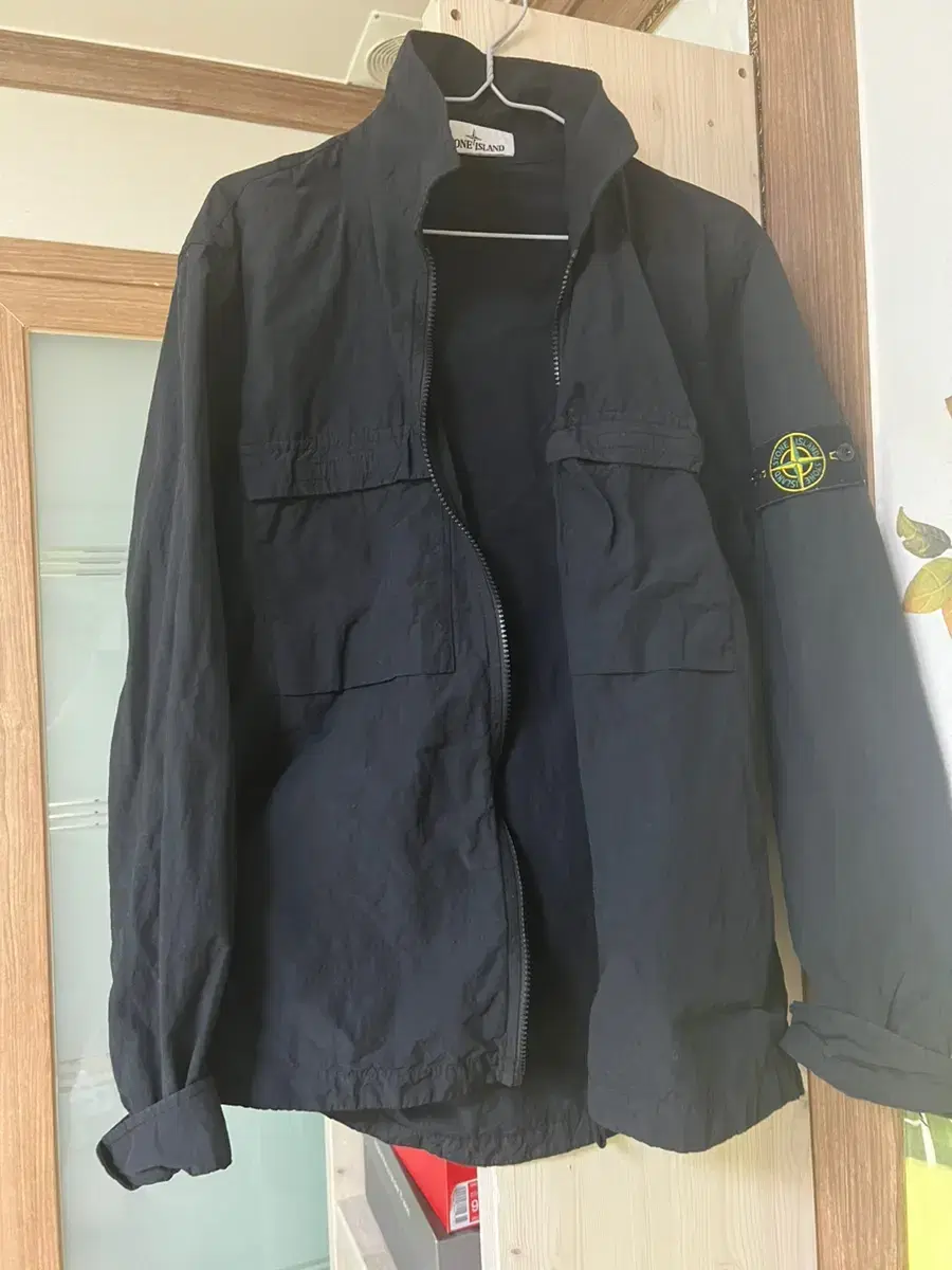 (M) Stone Island Naslan Overshirt Black sells20ss