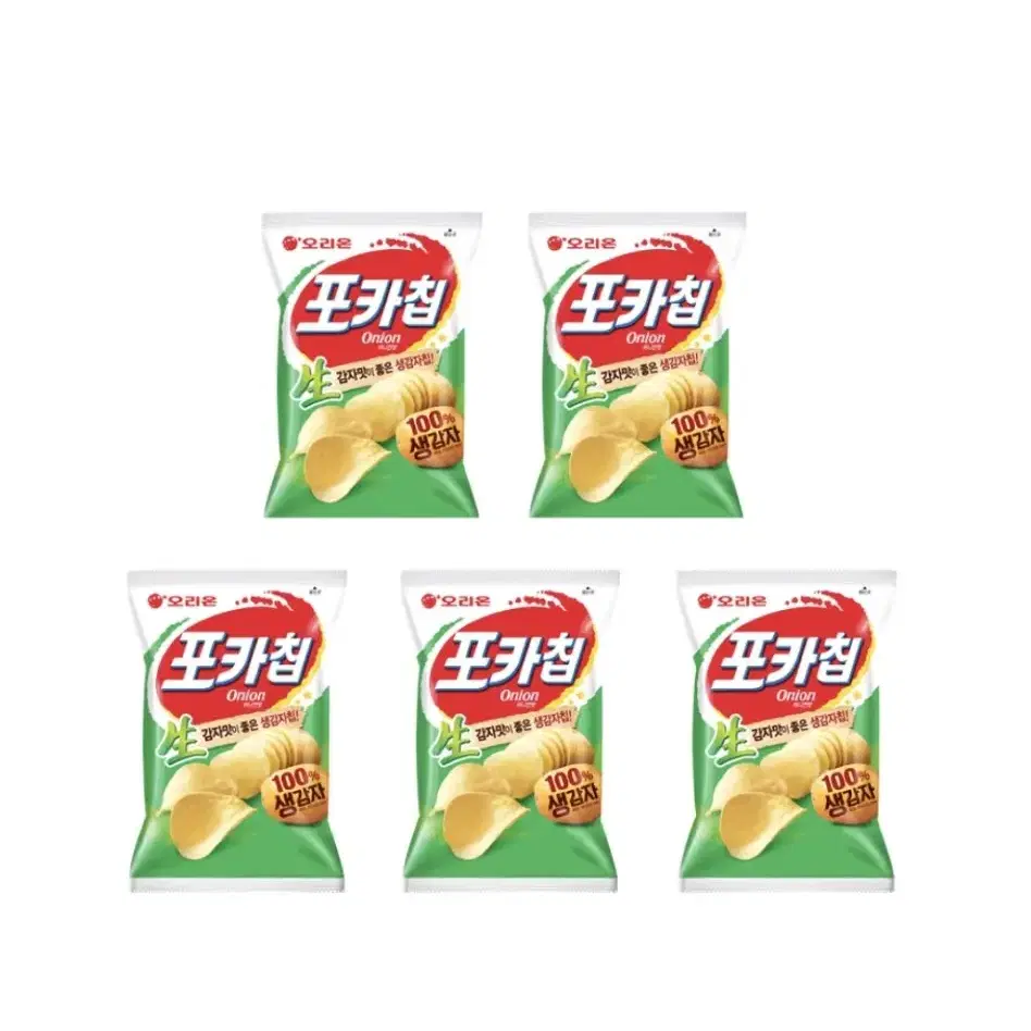 오리온 포카칩 어니언 66g 5봉 무료배송 감자칩