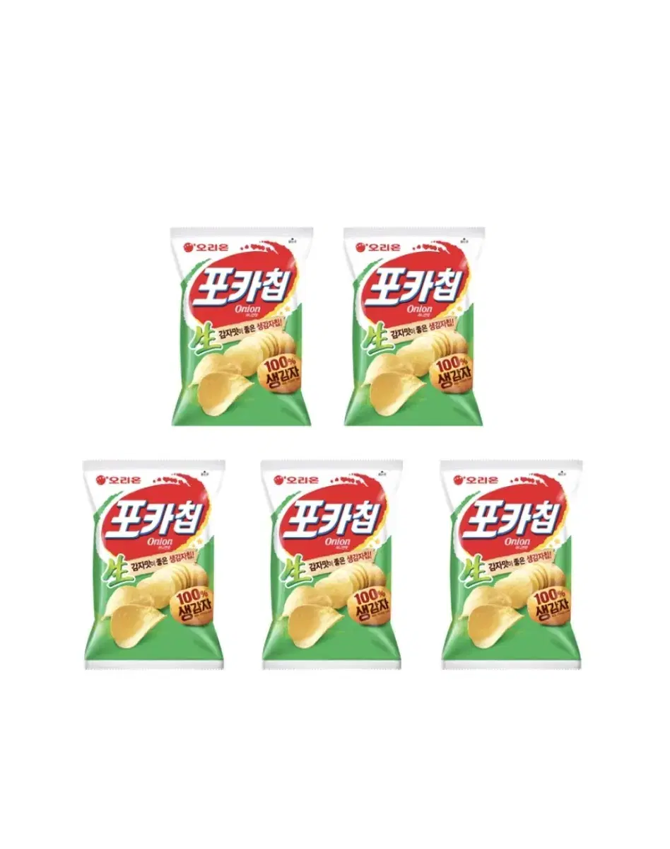 오리온 포카칩 어니언 66g 5봉 무료배송 감자칩