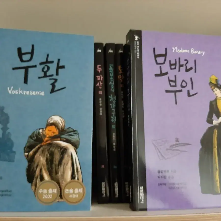 부활.보바리 부인.세계 명작 권당3000원.거의 새책