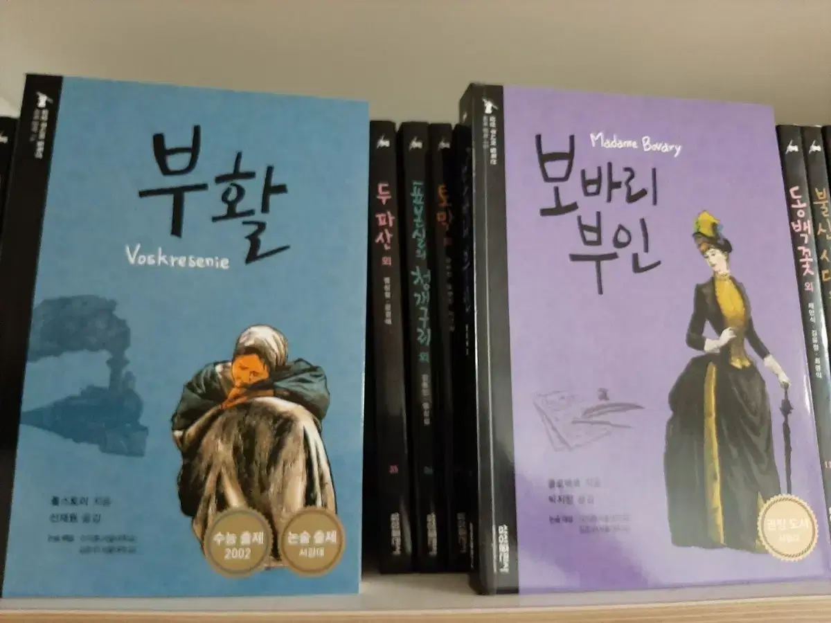 부활.보바리 부인.세계 명작 권당3000원.거의 새책