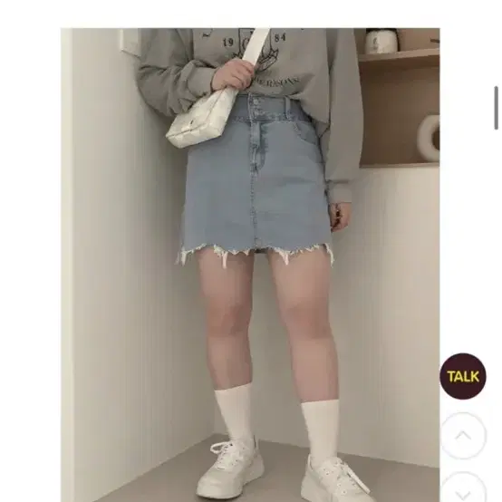 하비언니 데님스커트 연청 s