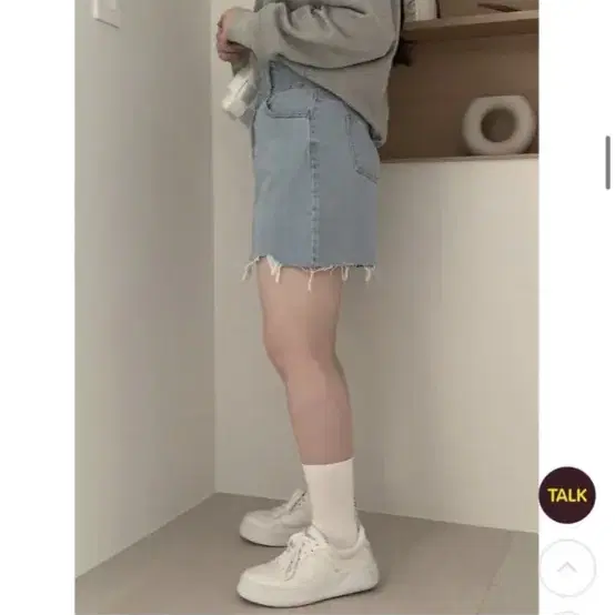 하비언니 데님스커트 연청 s