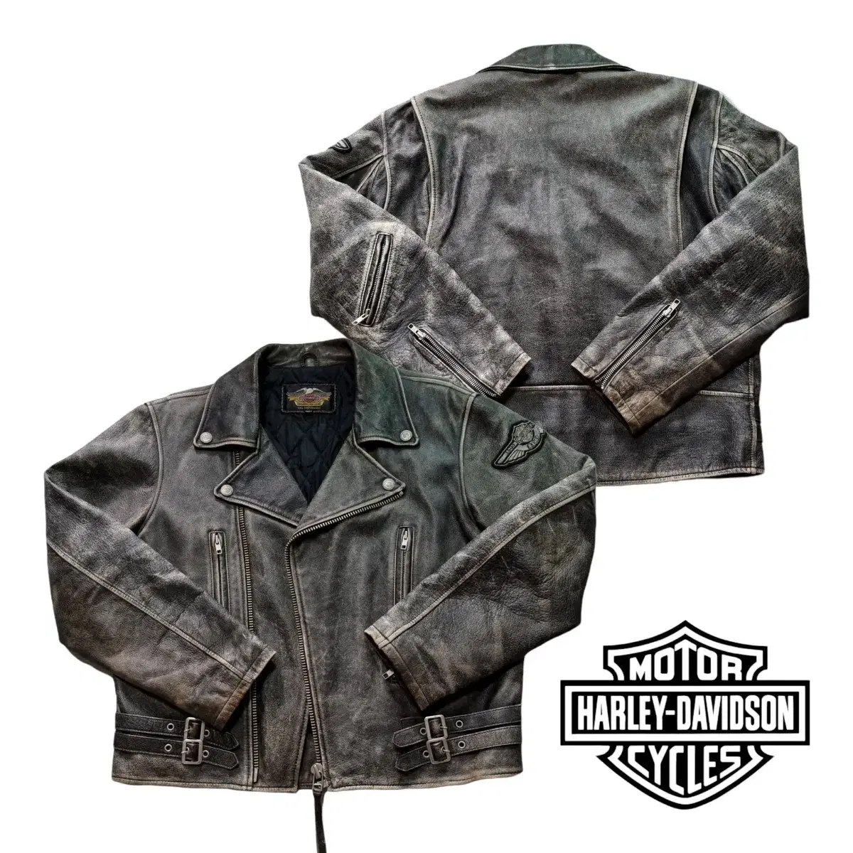 (XL) '03 Harley-Davidson 100th Anniversary Rider's Jacket Harley-Davidson Leather Jacket