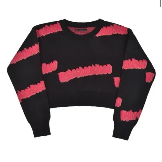 (새상품) 하이스쿨디스코 크롭 니트 disco crop knit