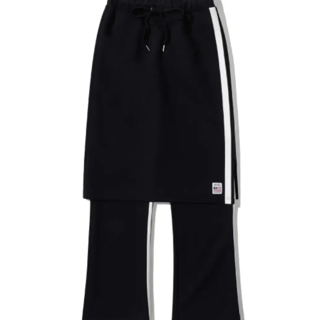 COLOR BLOCK TRACK SKIRT PANTS