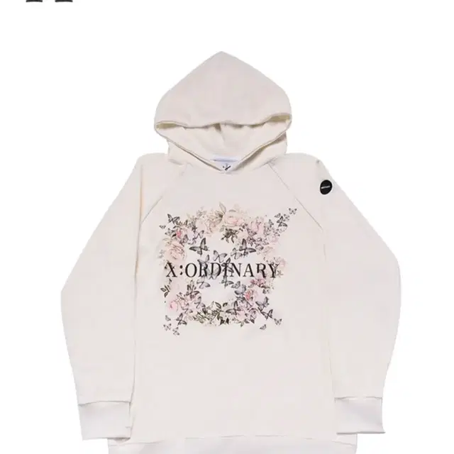 xordianry flower rose hoodie (white)m