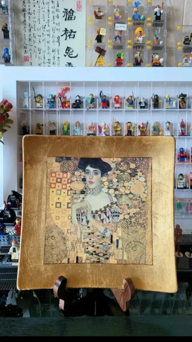 오스트리아 화가 구스타프 클림트/ 빈티지 장식용 접시 ( 이태리 )금분