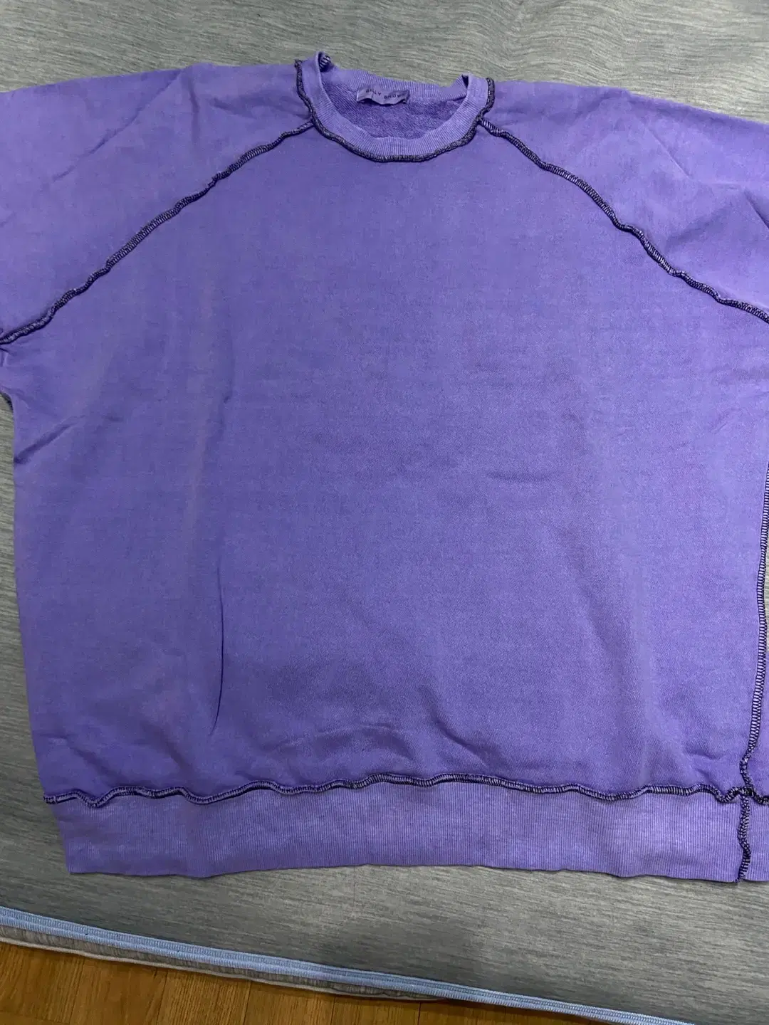 Stitched Man-to-Man Purple XL