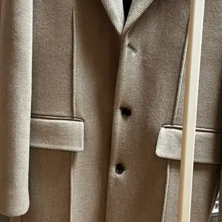 [s] 새상품 stu 20fw 3 Button Coat 오트밀 그레이