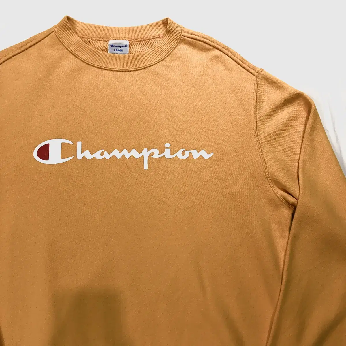 champion 챔피온 옐로우 기본 맨투맨