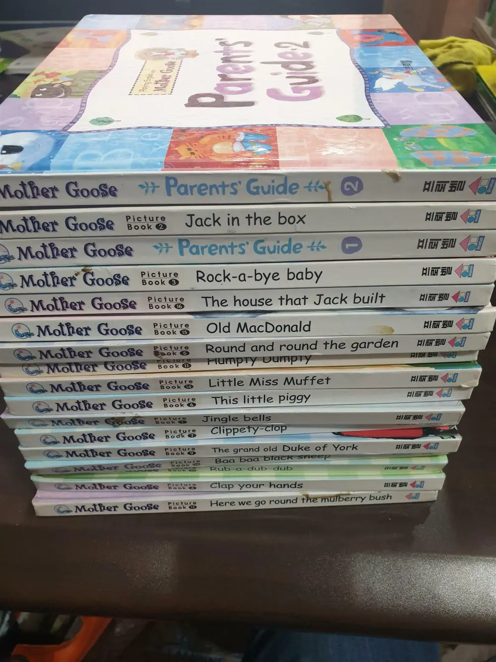 韓国マザーグース 英語教材 #幼児向け英語本16冊 CD8枚 프뢰벨마더구스 