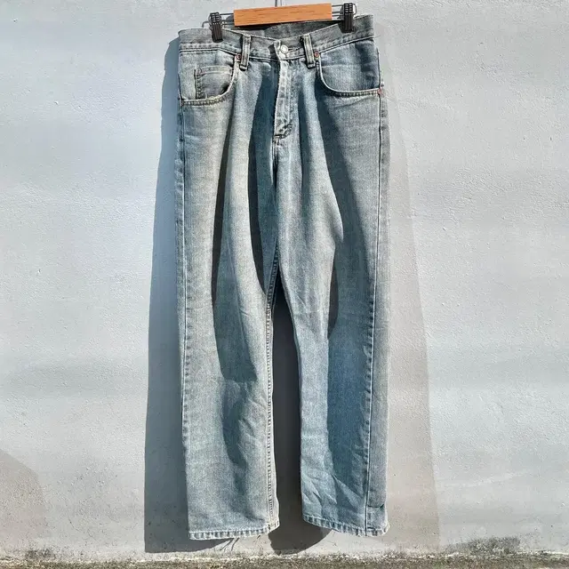 1990s Vintage Lee Grey Blue Denim Pants