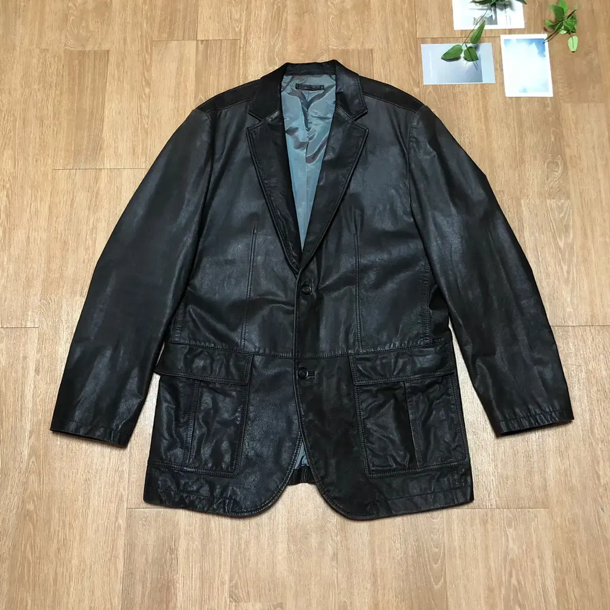 Cambridge Members Leather Jacket Brown