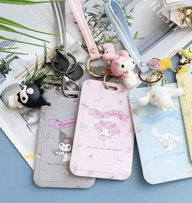 Sanrio Mamel, Kuromi, Cinnamoroll photocard holder +keyring set (new)