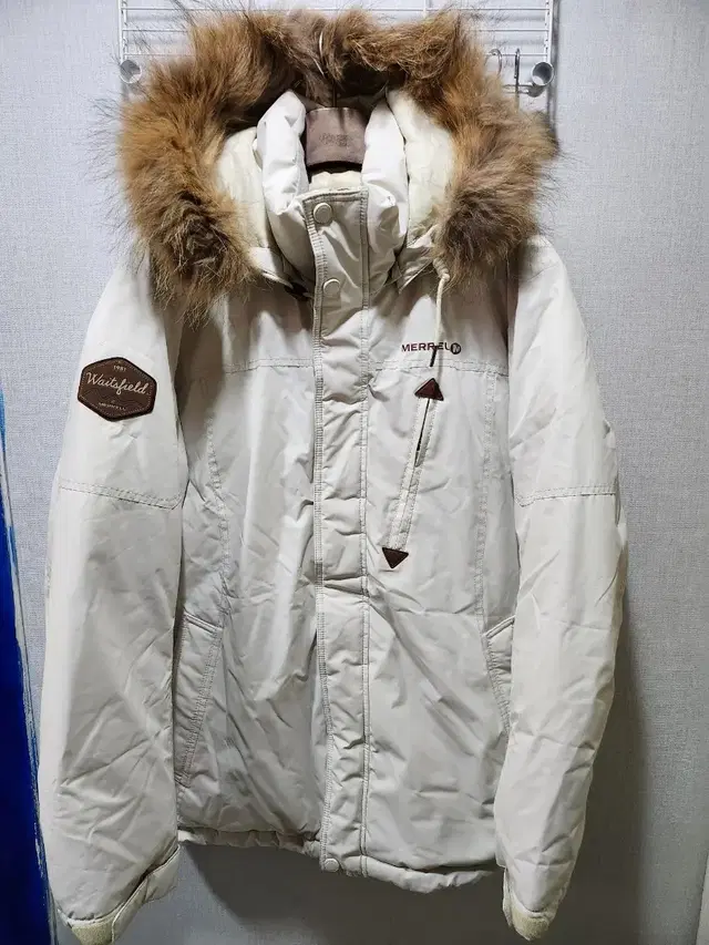 (105,XL) MERRELL 머렐 오리털패딩 !! 모자 너구리털 @