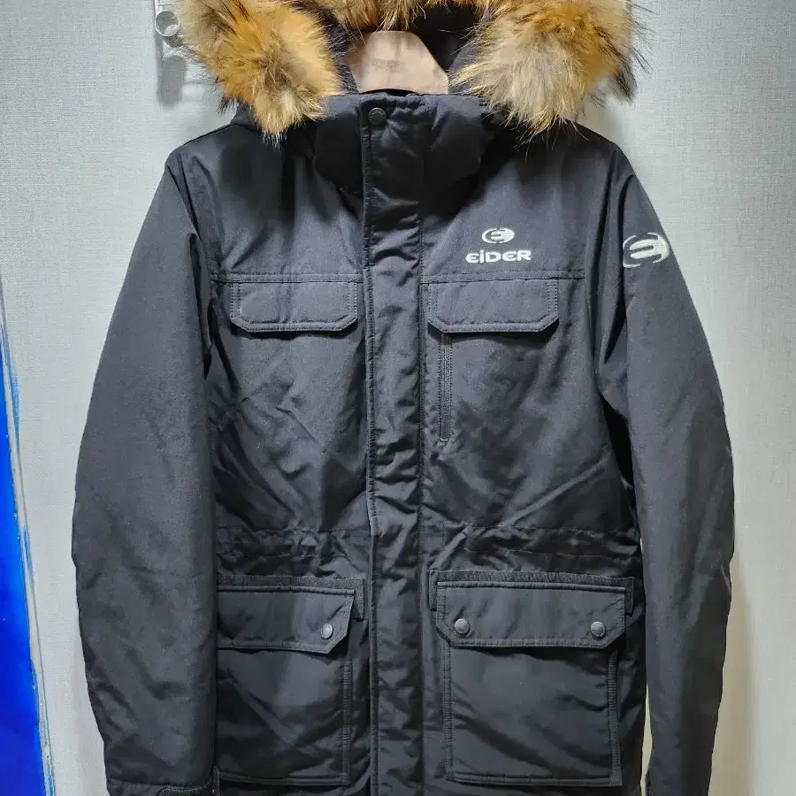 (S,90) EIDER 아이더 패딩 !! 모자 너구리털 @@@