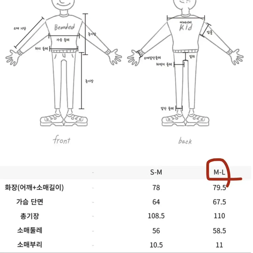 비얼디드키드 M65 밀파카 변형자켓 M-L사이즈