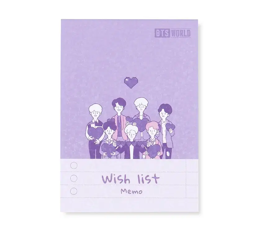 BTS World Pixel Wishlist Notepad