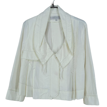 Plastic Island Cara String Short Jacket Ivory 66 (HU8468)