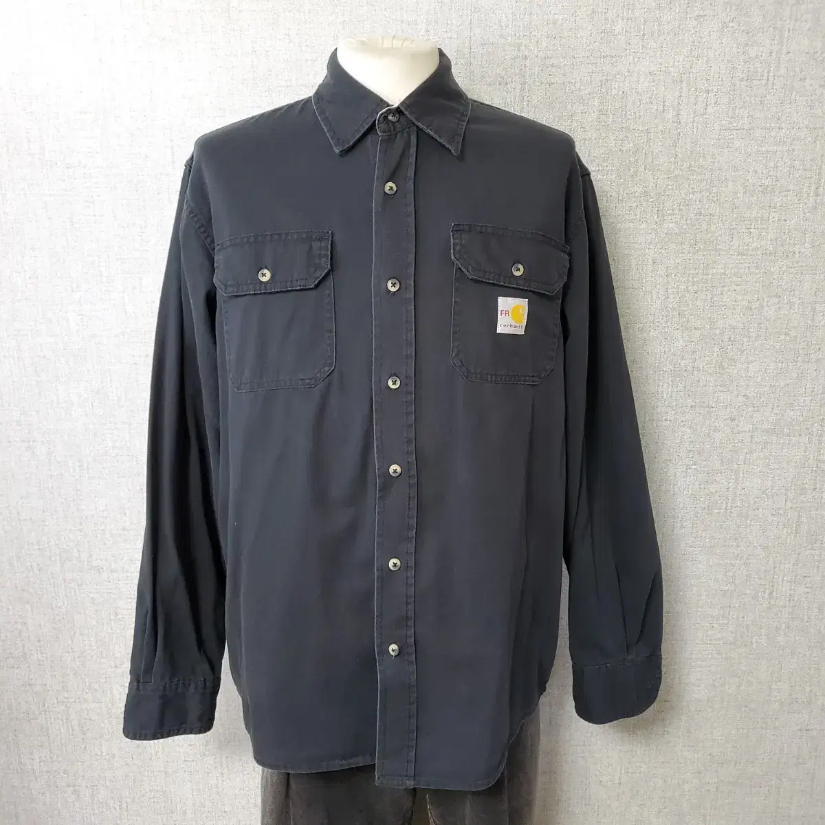 (cw599) M 칼하트 블랙 워크 셔츠.Carhartt