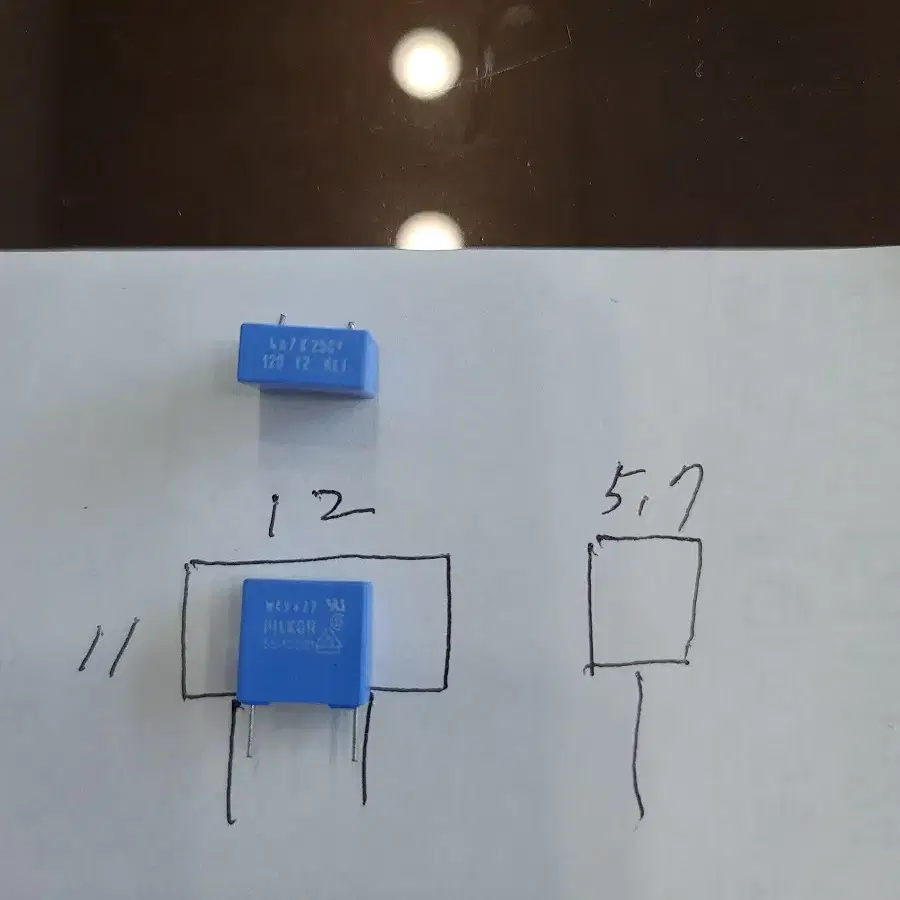 콘덴서47nF 250V  커패시터  박스콘덴서   473