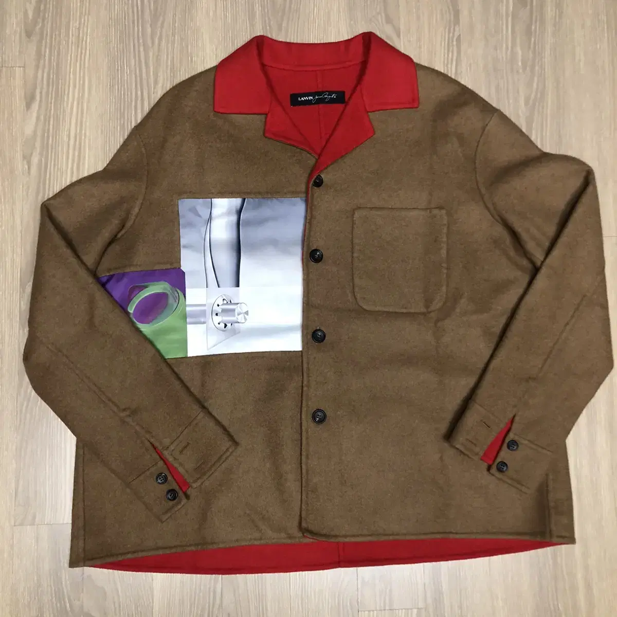 [REDUCED PRICE] Lanvin Patched Reversible Wool Jacket