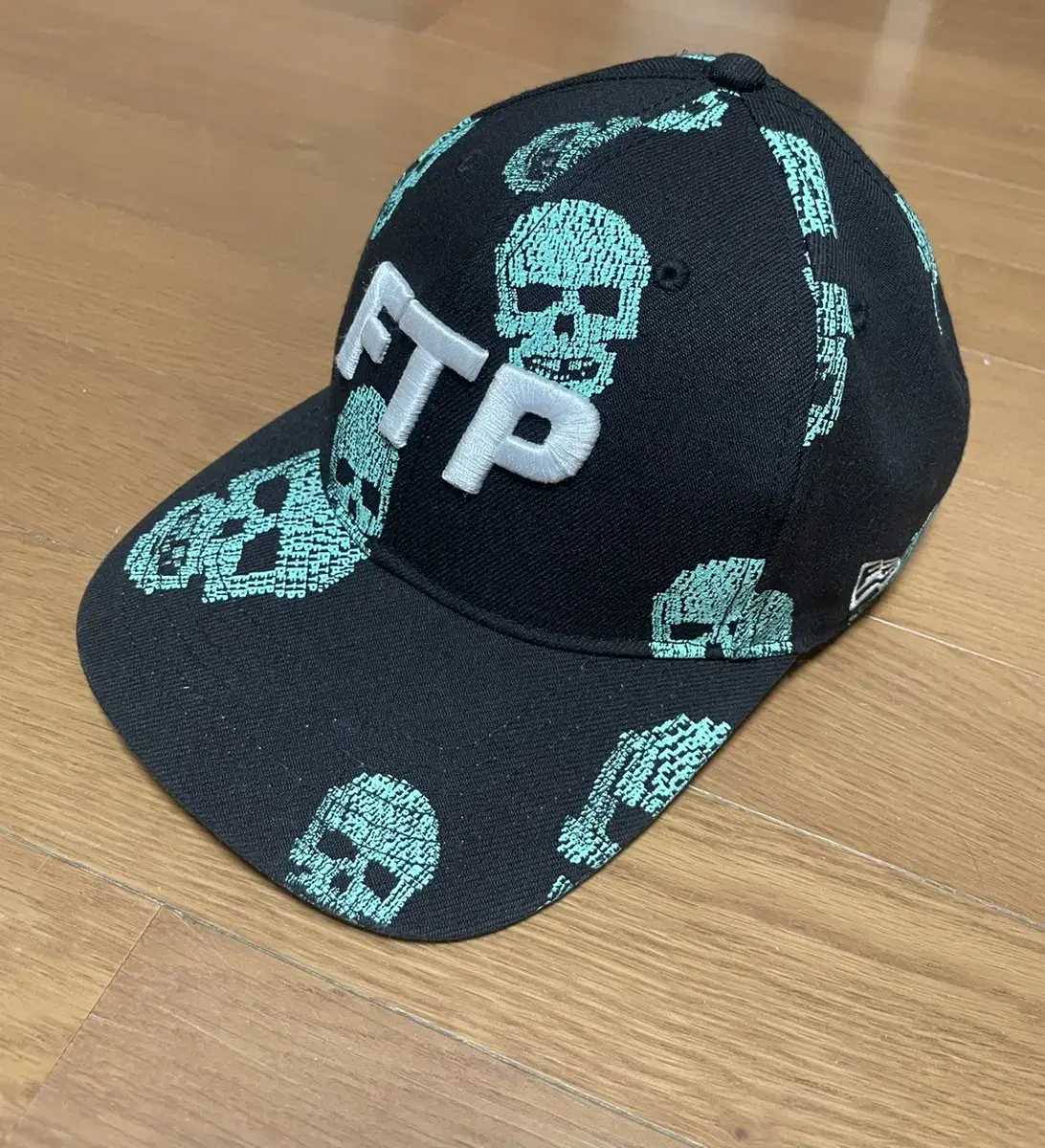 FTP Skull Fitted Hat Black