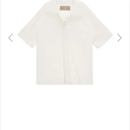 [마뗑킴]TERRY PIQUE HALF TOP IN IVORY