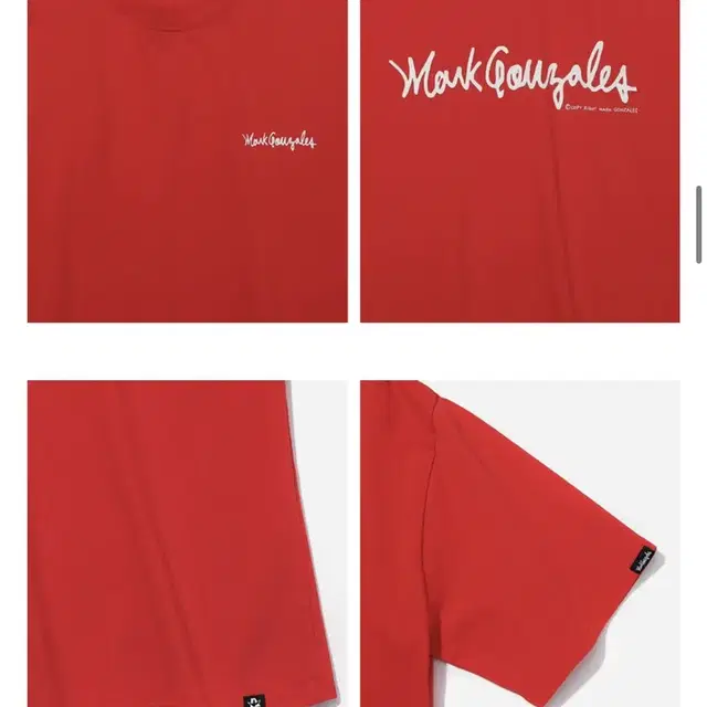 와릿이즌 마크곤잘레스 M/G LOGO T-SHIRTS RED